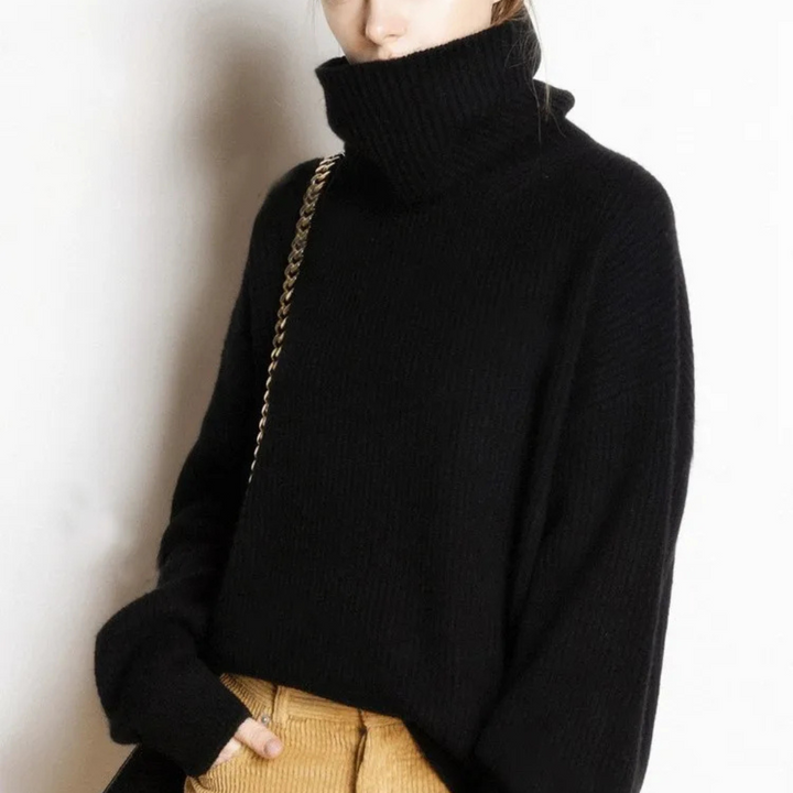 Kvinnens Oversized Turtleneck Sweater