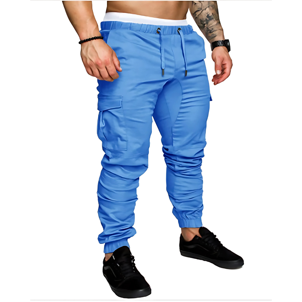 Robuste Multi-Lommer Cargo Joggers for Menn