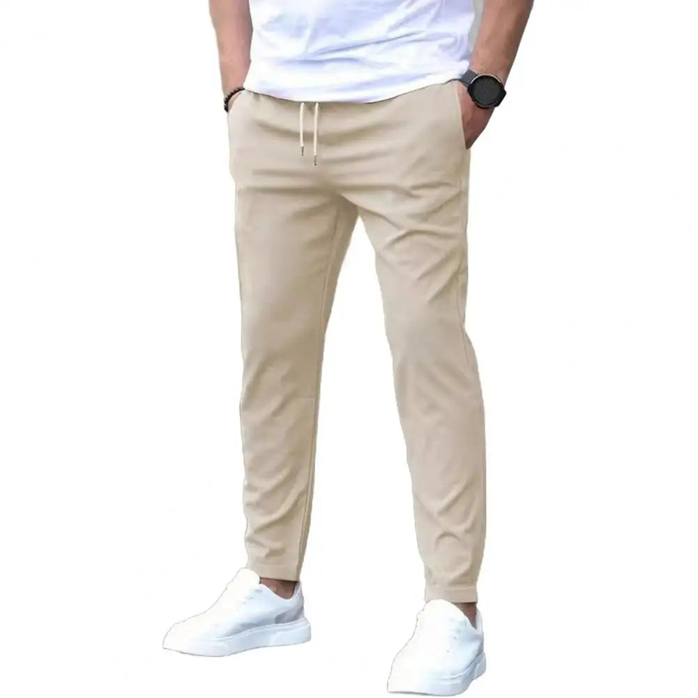 Herre Sporty Joggers med Lommer & Elastisk Liv