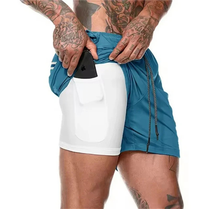 2-i-1 Menns Sport Shorts – Utviklet for Ytelse og Komfort