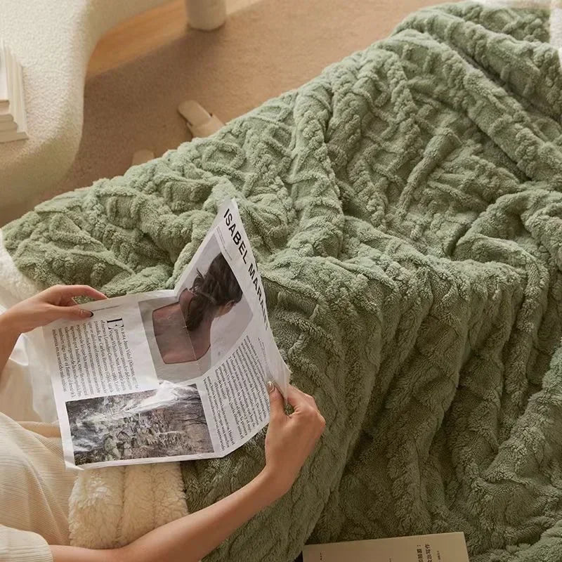 WarmWool Tykt Vinterteppe i Lammeull