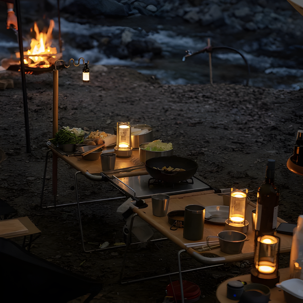 Dekorativ Nordisk Kristall Lanterne