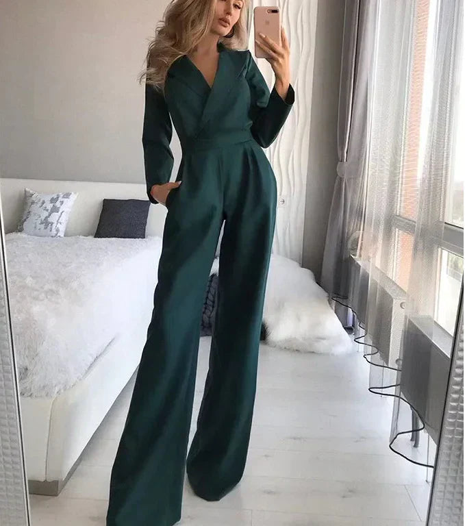 Elegant Langermet Jumpsuit for et Sofistikert Utseende