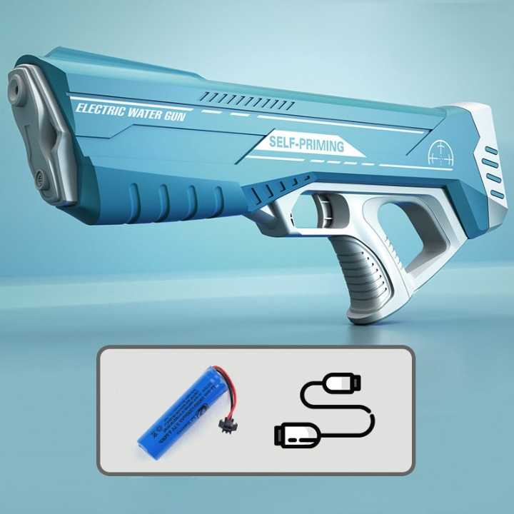 Vannpistol med trykkstråle og USB-batteri for barn og voksne – SpritzPower X1