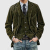 Stilfull Vintage Blazer og Vest Sett