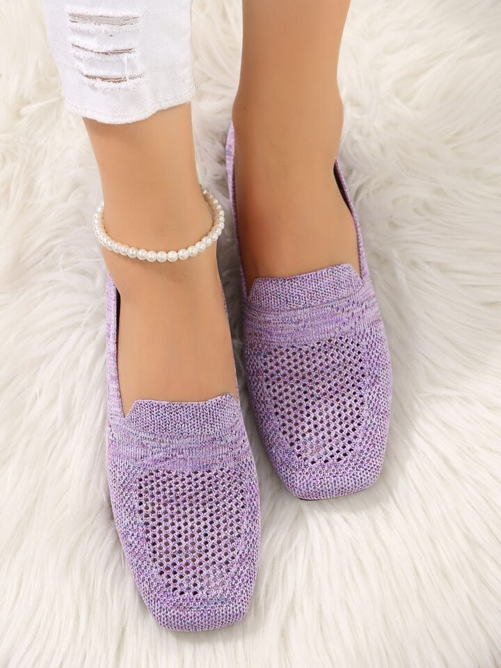 Ortopediske slip-on-sneakers for dame med myk fotseng og pustende mesh