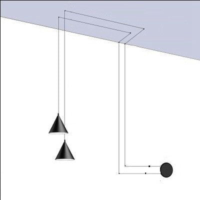 Moderne hengelampe | Minimalistisk design i metall