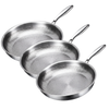 Premium 3-delers kokekarsett i titan – Egnet for induksjon & naturlig antiheftebelegg – 3 gryter/panner