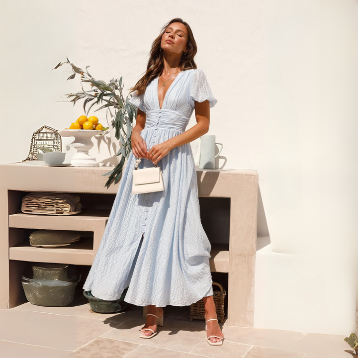 Kvinners Flowy Maxi Kjole