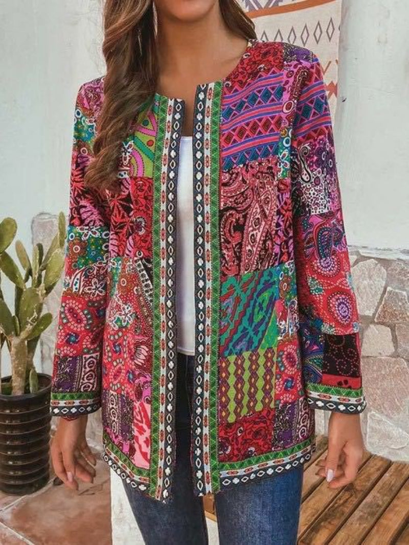 Retro-Inspirert Strikket Cardigan – Tidløs Eleganse for Kvinner
