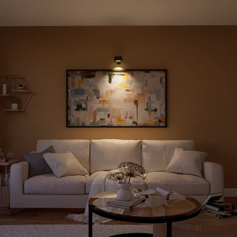 Trådløs LED-vegglampe med 360° dreibart hode, berøringsdimmer, 3 farger