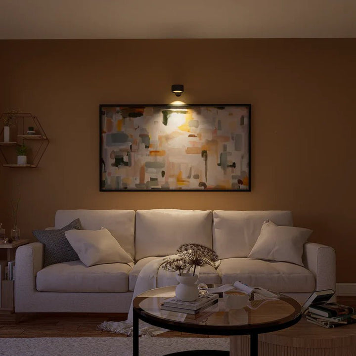 Trådløs LED-vegglampe med 360° dreibart hode, berøringsdimmer, 3 farger
