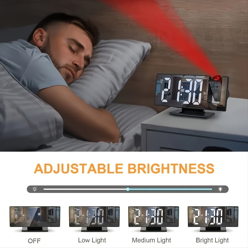 Digital projeksjonsvekkerklokke – Stort LED-display og multifunksjonell alarm