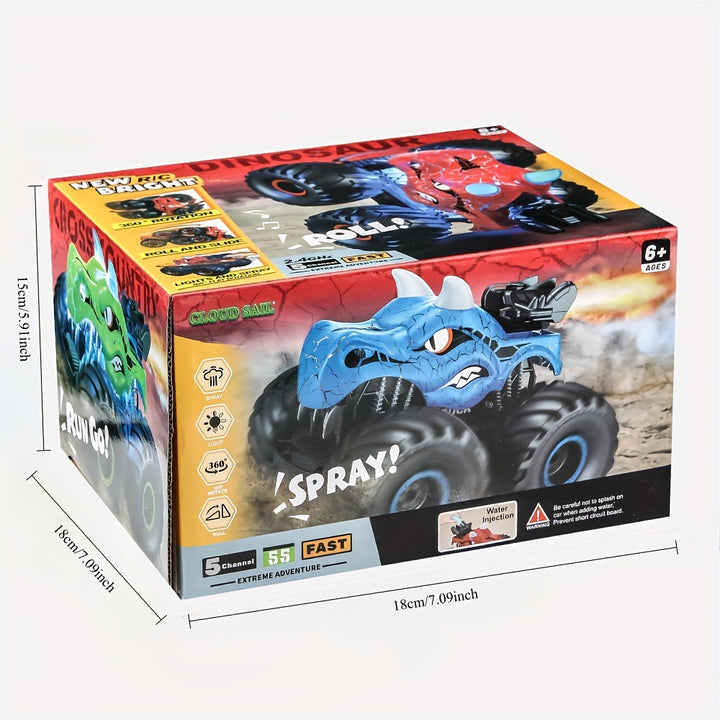 DinoBlaze Stunt Car - Spektakulær RC Monstertruck med Røyk og Lys