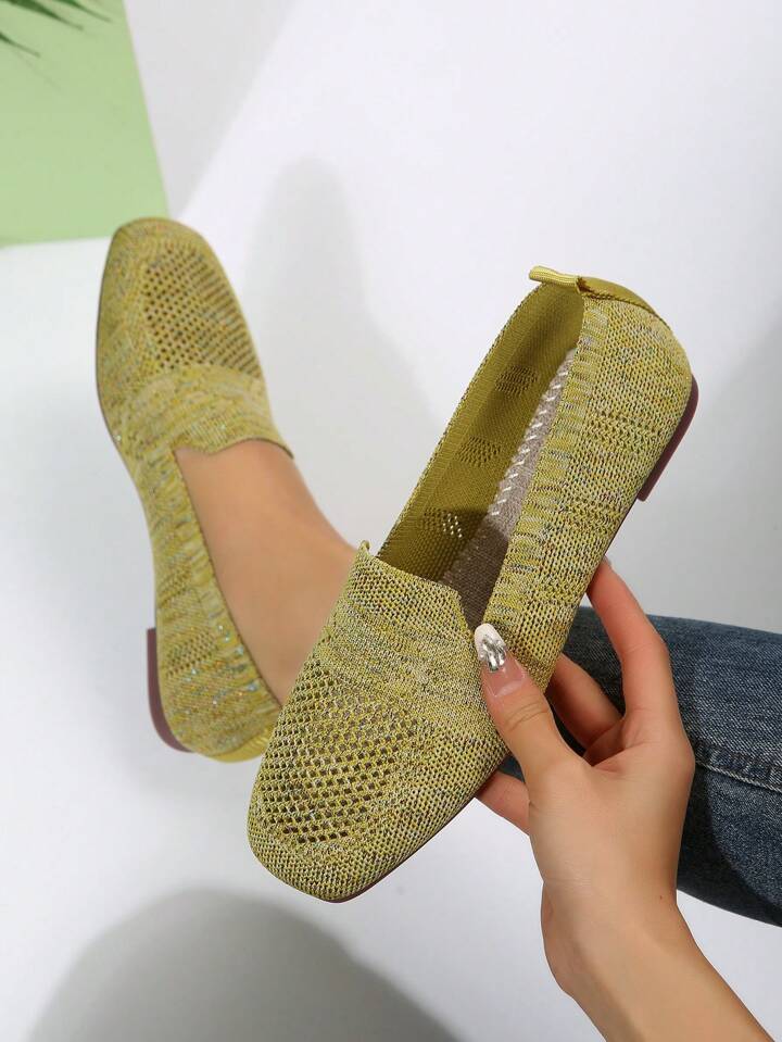 Ortopediske slip-on-sneakers for dame med myk fotseng og pustende mesh
