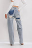 Kvinners Vintage Ripped Jeans