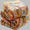 Soloppgang Boho Reversibel Pledd – Kunstnerisk Varme med Dobbelsidig Design