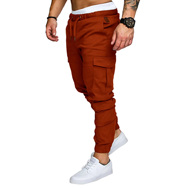 Robuste Multi-Lommer Cargo Joggers for Menn
