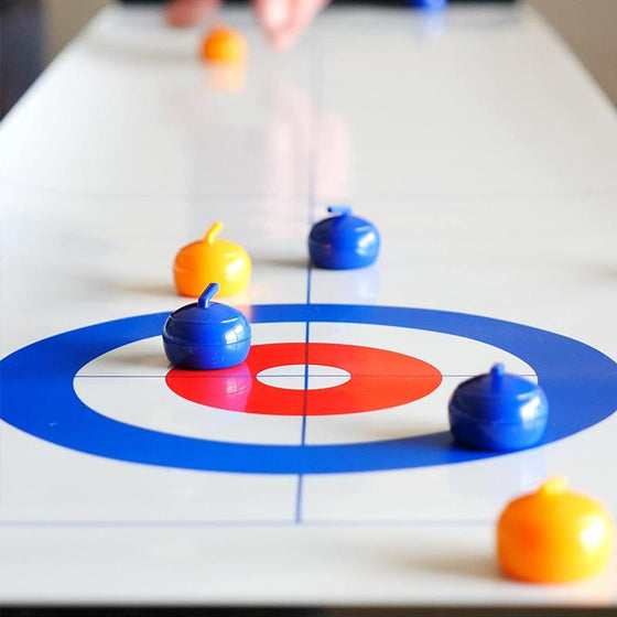 Miniatyr Curling-spill for Hjemmet med Glatte Steiner og Magnetiske Køller