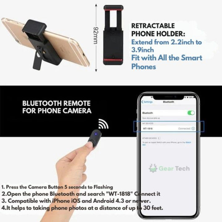 Bluetooth Selfie Stativ