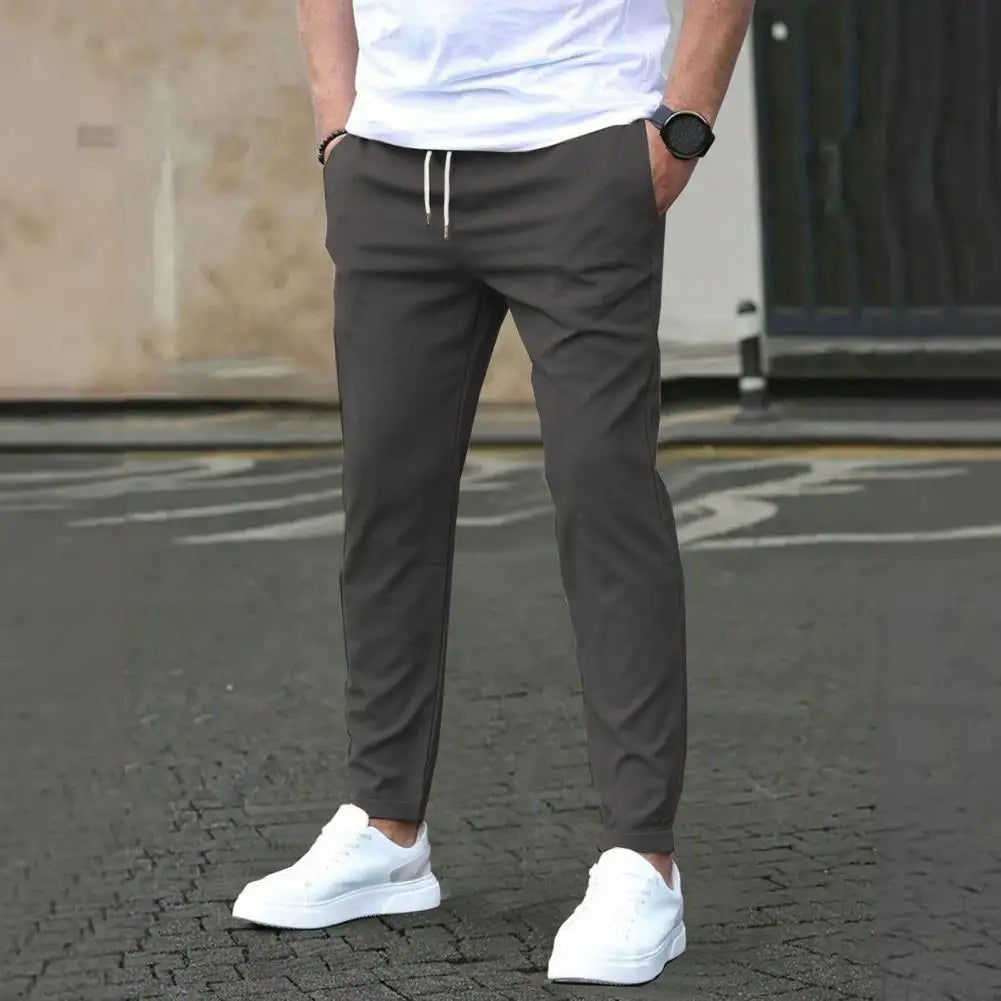 Herre Sporty Joggers med Lommer & Elastisk Liv