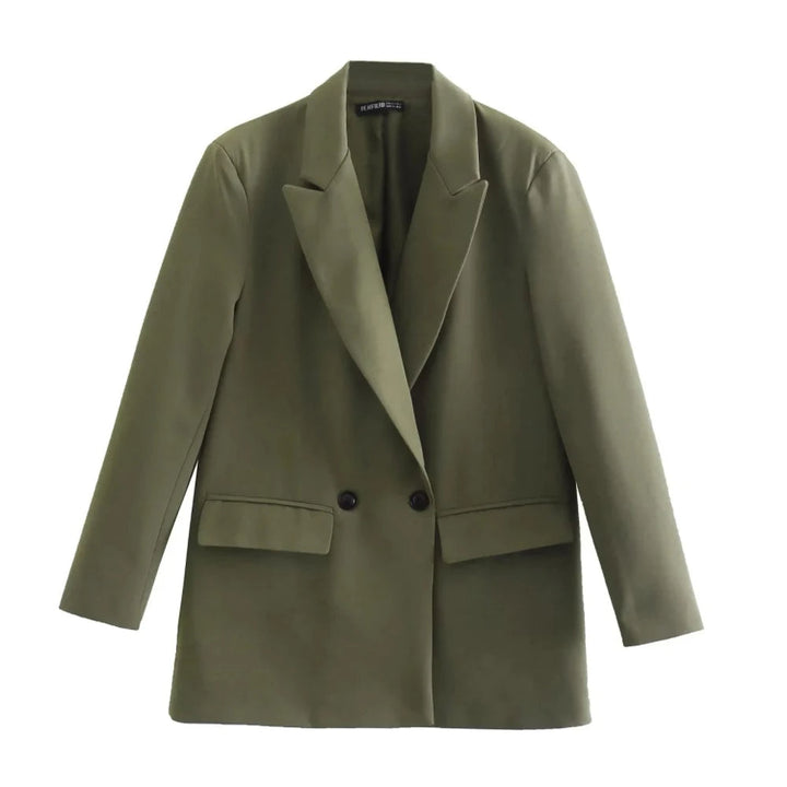 Elegante Double-Breasted Blazer for Damer