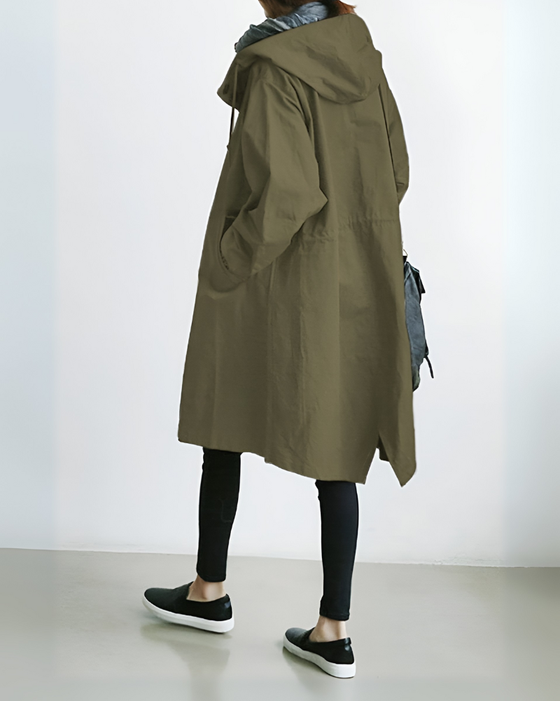 Klassisk Hette Trench Coat