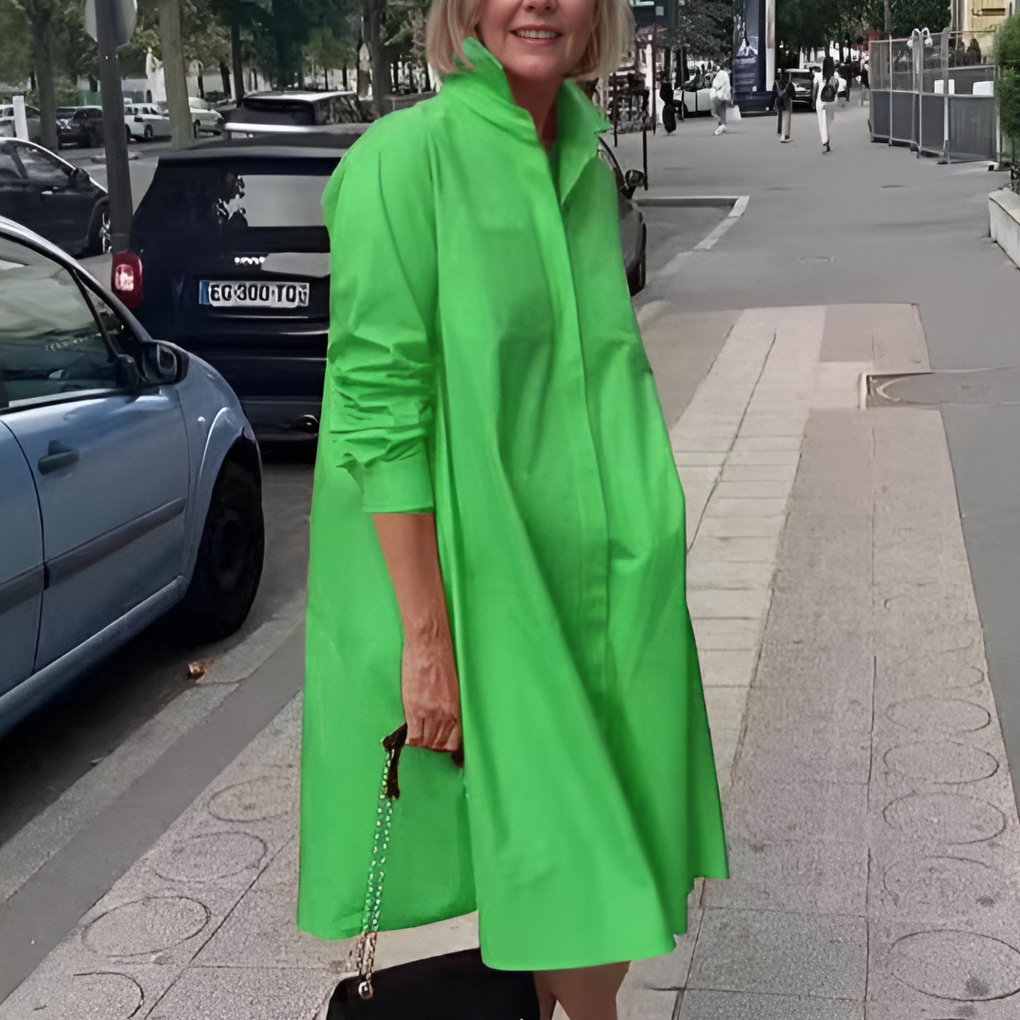 Kvinners stilfulle polo-kjole