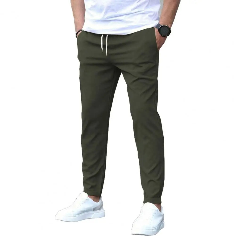 Herre Sporty Joggers med Lommer & Elastisk Liv