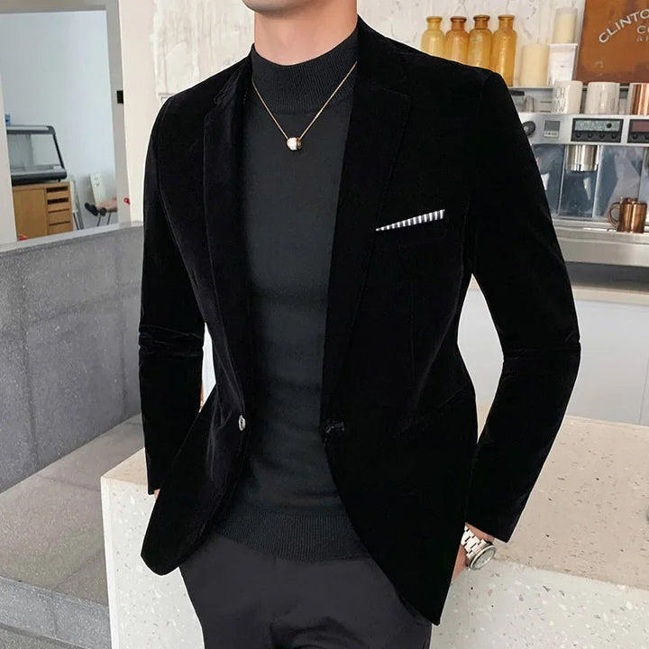 Luksus Velur Blazer for Menn