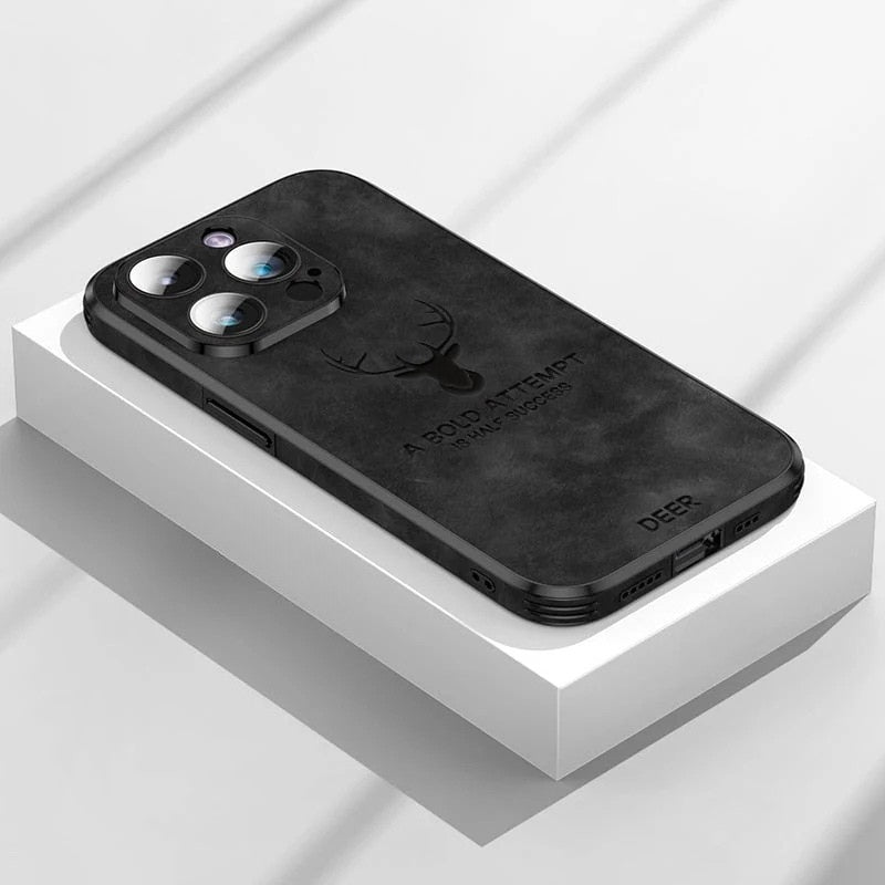 Luksuriøst iPhone-deksel i hjorteskinn - Veltro