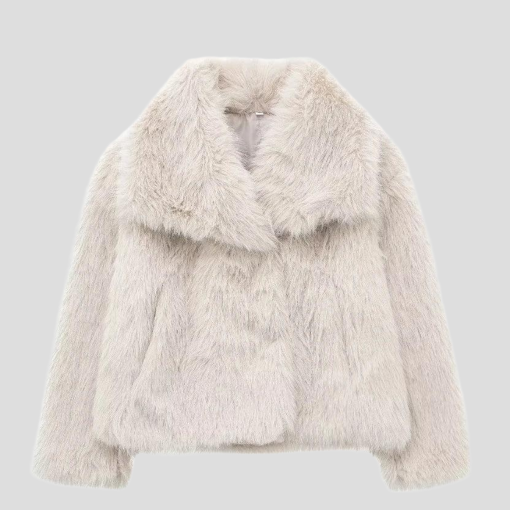 Kvinners Faux Fur Jakke