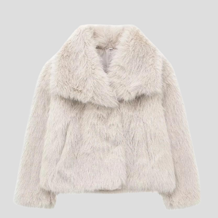 Kvinners Faux Fur Jakke