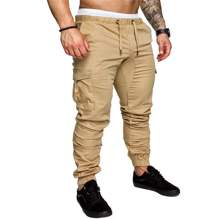 Robuste Multi-Lommer Cargo Joggers for Menn