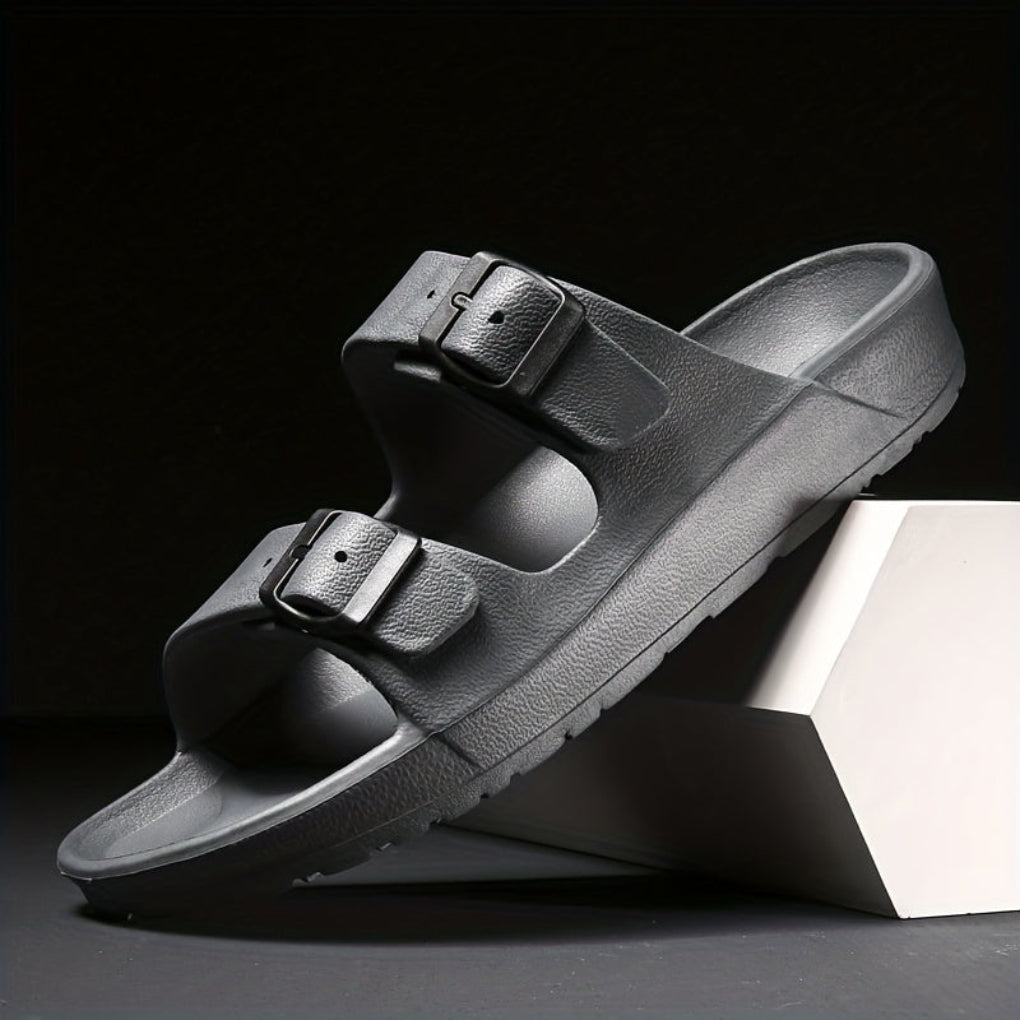Menns Dobbel Spenne Sandal