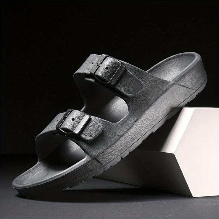 Menns Dobbel Spenne Sandal