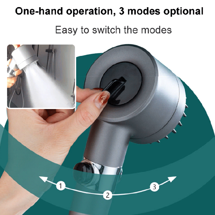 Dusjhode – PowerSpray – økt trykk – spa-opplevelse
