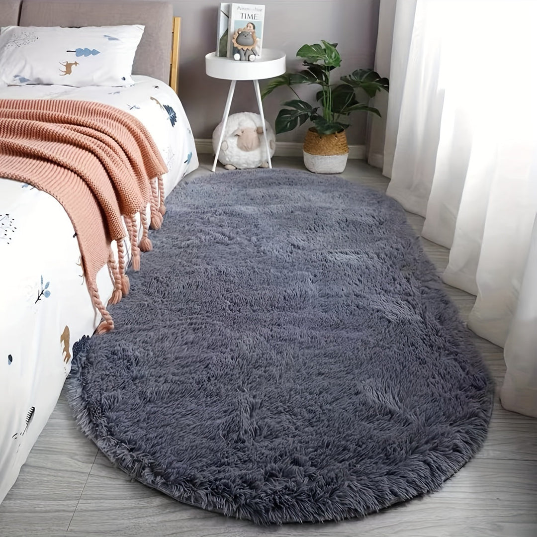 Ovalt Pluss-Teppe – Mykt Teppe med Stil til Soverom og Stue