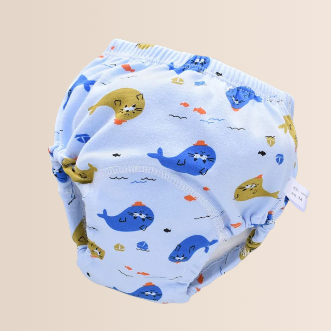 Gjenbrukbare 6-lags bomull baby treningsbukser