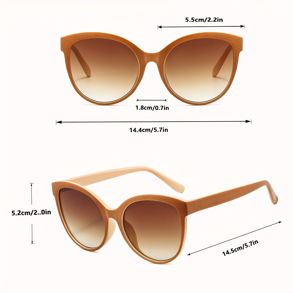 Luksuriøse cat-eye-solbriller for kvinner – Oversized og stilige for solfylte dager