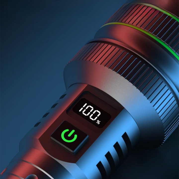 Ekstremt Lyssterk og Zoombar LED-Lommelykt - PowerBeam