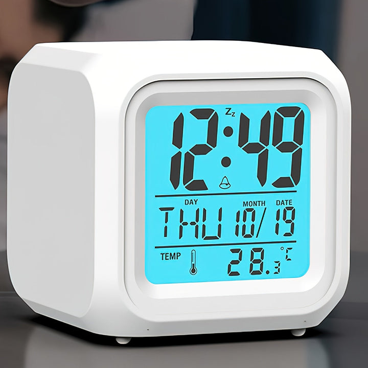 Digitalt LED-ur med temperaturdisplay – Stillegående og lyssterkt for ethvert rom