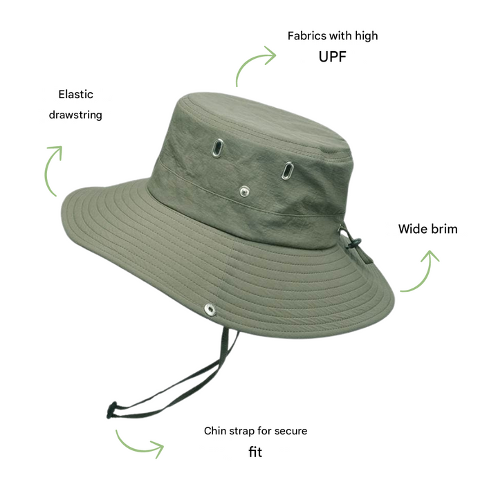 Outdoor bøttehatt med UV-beskyttelse – Stormtrail
