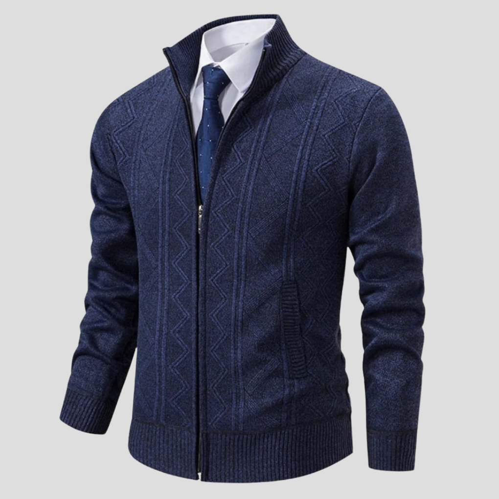 Herre Cardigan – Strikket Stil Lag Pjese