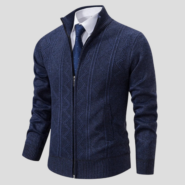 Herre Cardigan – Strikket Stil Lag Pjese