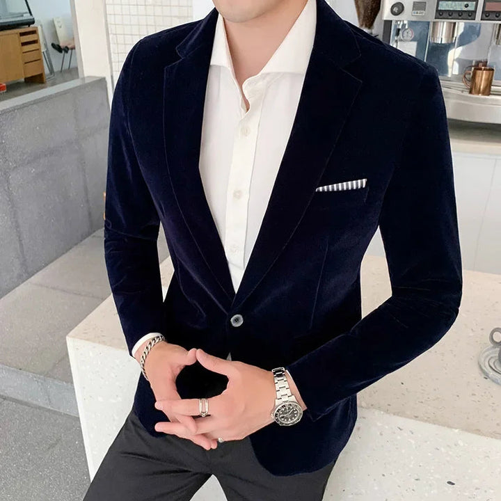 Luksus Velur Blazer for Menn