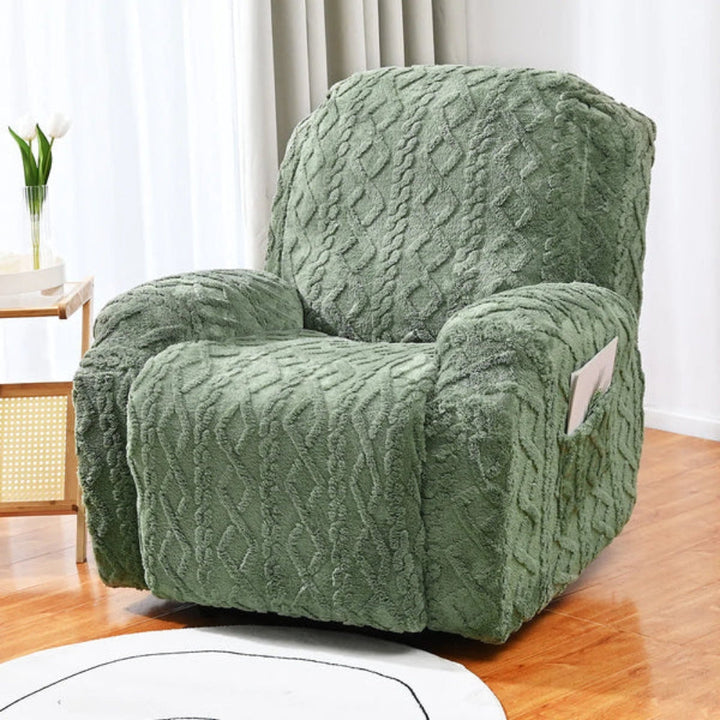 Myk, Ikke-Glidende Vinter Plush Recliner Sofa Trekk