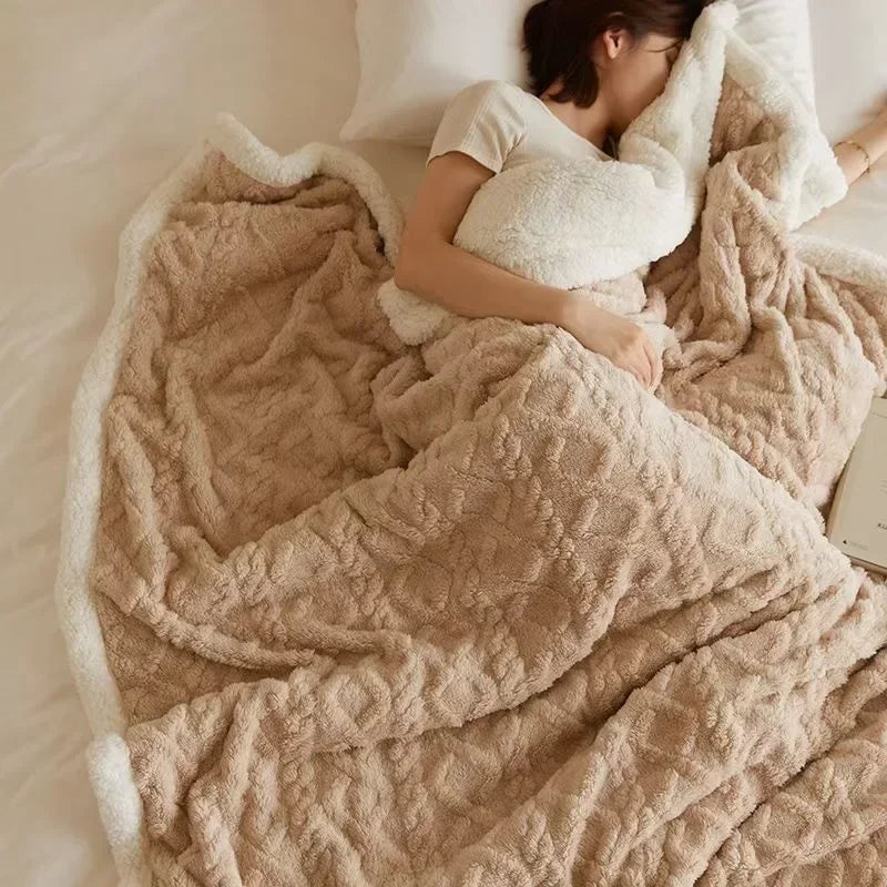WarmWool Tykt Vinterteppe i Lammeull