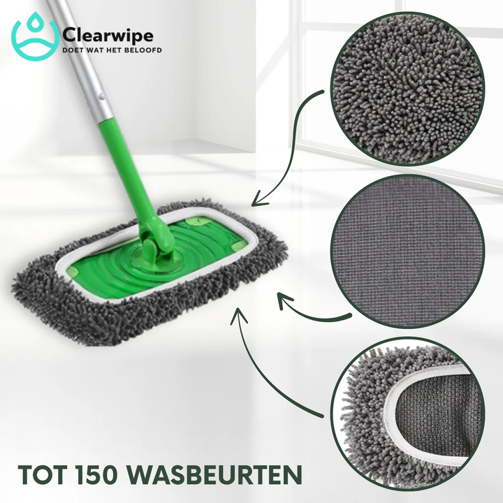 Gjenbrukbare mopptrekk i mikrofiber for våt og tørr gulvrengjøring