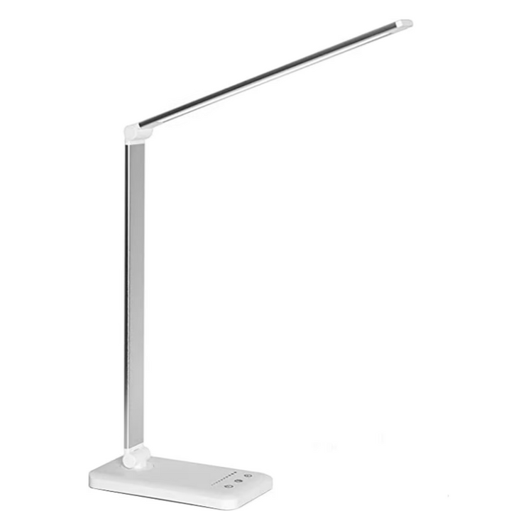 Moderne justerbar LED-skrivebordslampe med USB-ladeport – BrightEase